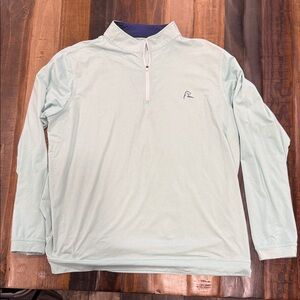 Rhoback Mint Green Quarter-Zip Pullover